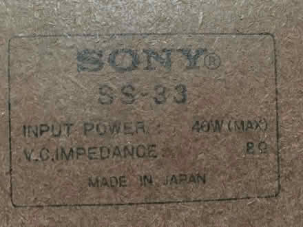 Photo of free Sony stereo speakers (Abbots Langley (WD5)) #3