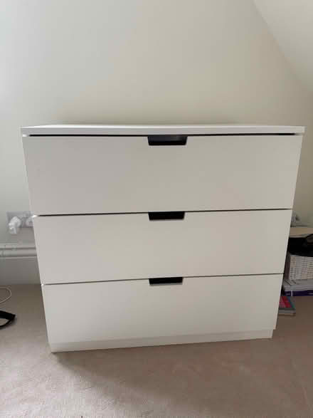 Photo of free 2 x IKEA white 3 drawer chest (Putney sw15) #1