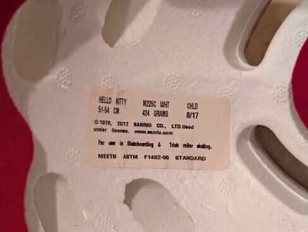 Photo of free Hello Kitty kid's helmet for skateboarding and roller blading/skating #1