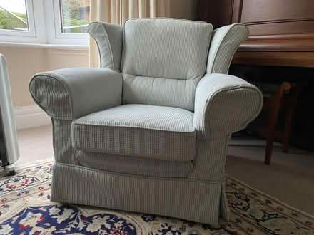 Photo of free Large wing armchair with loose cover in very good condition (Jesmond) #1