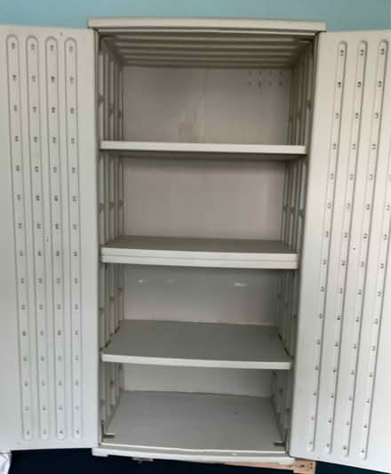 Photo of free Large resin storage cupboard (Shefford SG17) #2
