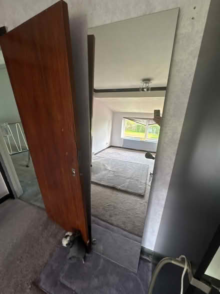 Photo of free IKEA Pax mirror door cracked (Cheam SM2) #1