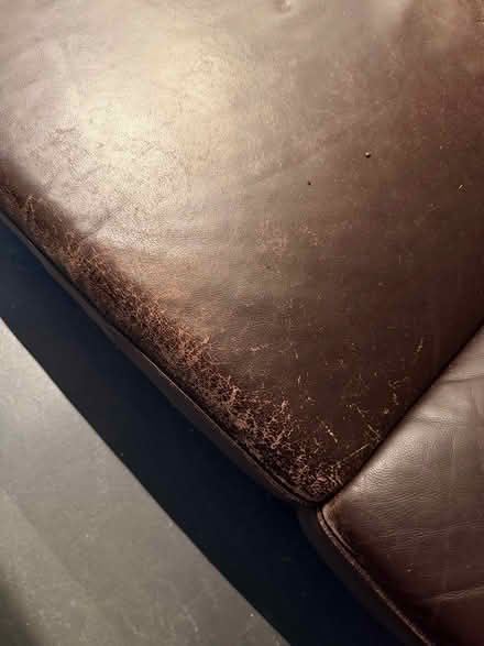 Photo of free Brown Leather couches (Caulfield South) #2