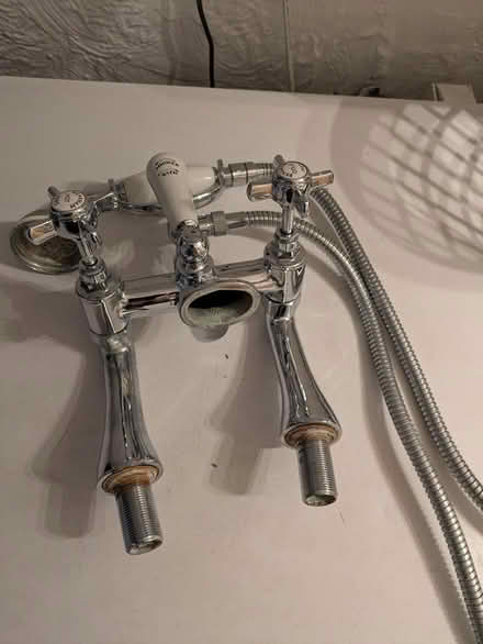 Photo of free Steel bath and Vintage tap/ shower (Bury village RH20) #4