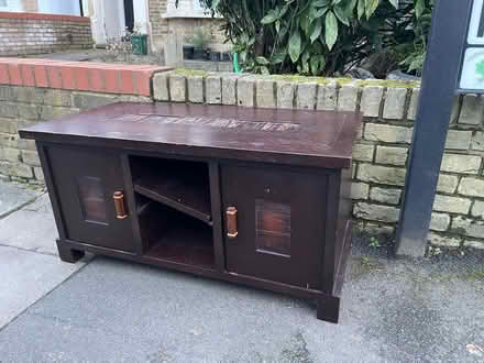 Photo of free Dark Wood TV Unit / Sideboard (N8 0LD) #1