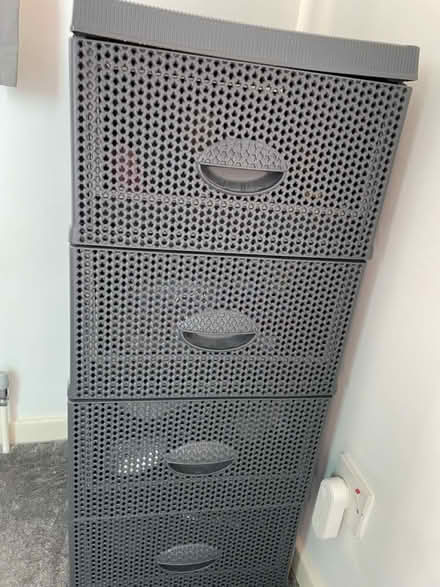 Photo of free Wooden dresser and plastic drawers (Pembury) #3