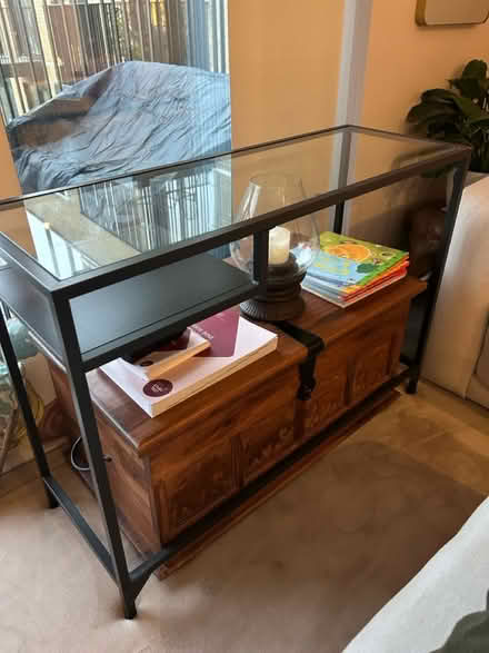 Photo of free Glass top work desk (Tunbridge Wells) #1