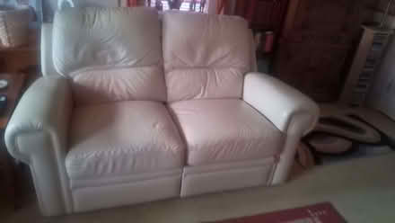 Photo of free 3 Piece Soft Leather Reclining Suite (DA4) #1