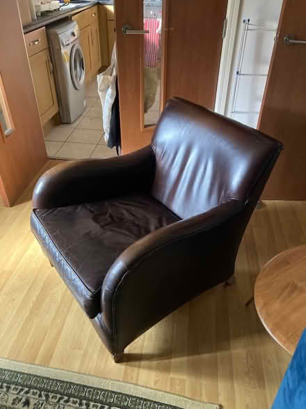 Photo of free Leather Armchair (Rectory Road) #1