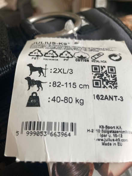 Photo of free Julius-K9 Dog Harness (BH6) #2