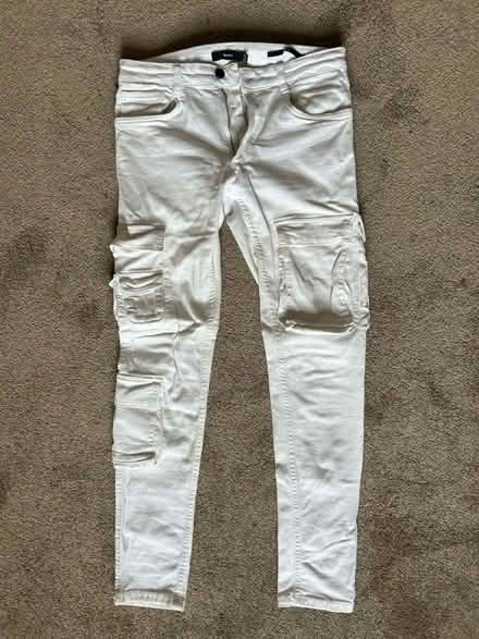 Photo of free Skinny white trousers - men’s (South Acton, W4) #2
