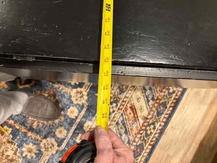 Photo of free Small black drop-leaf table (Belmont, MA) #4