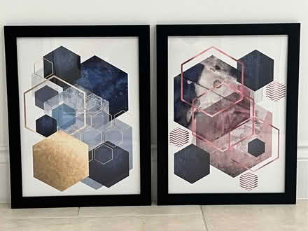 Photo of free 2 Modern Art Prints (framed) (West Common AL5) #1