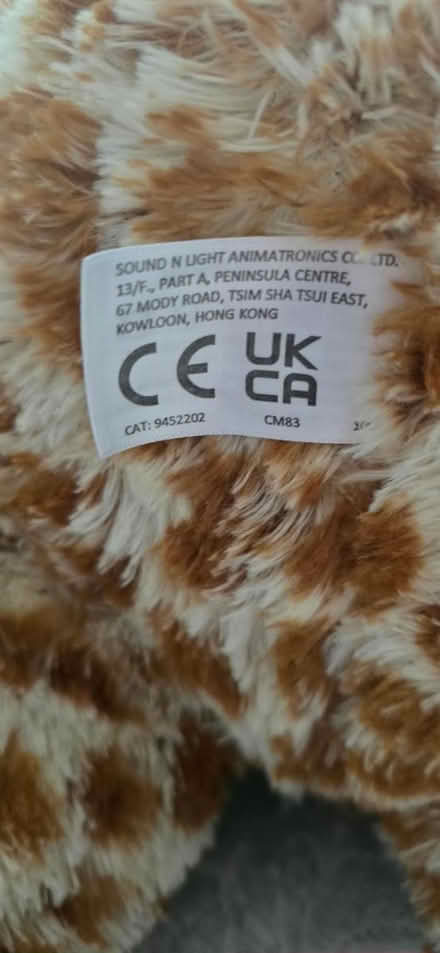 Photo of free Large Soft Cuddly Giraffe (Becontree RM8) #2