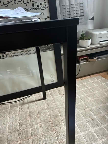 Photo of free Black Ikea desk (Homerton E5) #3