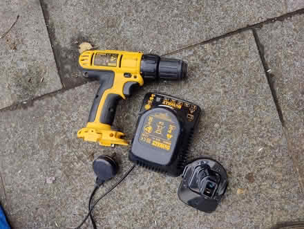 Photo of free Battery powered drill, 2 batteries, charger needs repair (Marlow SL7) #1