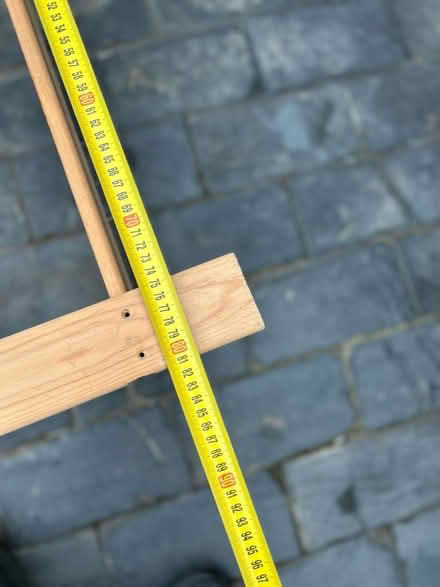 Photo of free Pine shelving unit. (Haldens AL6) #4