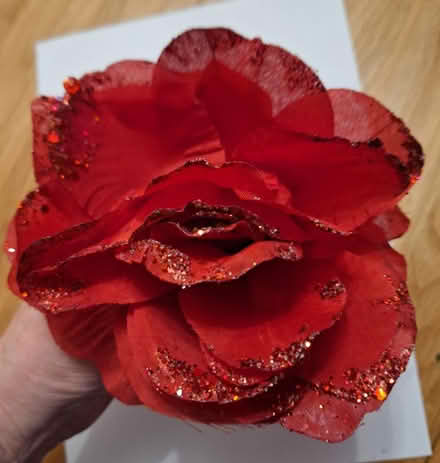 Photo of free Red fabric Flower Decoration (Rainham ME8) #1