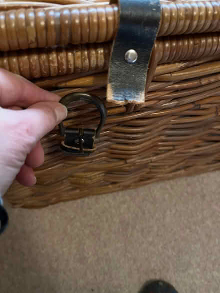 Photo of free Large Whicker basket bed toy box (Wakefield WF2) #2