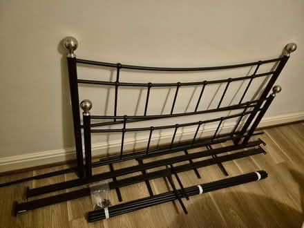 Photo of free Metal framed bed and mattress (Upper Cape CV34) #1