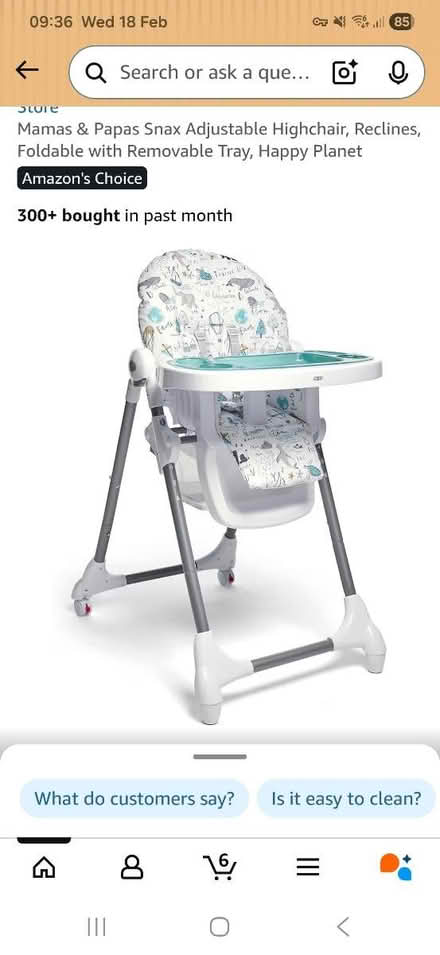 Photo of free Highchair Mamas & Papas snax (Kenilworth CV8) #2