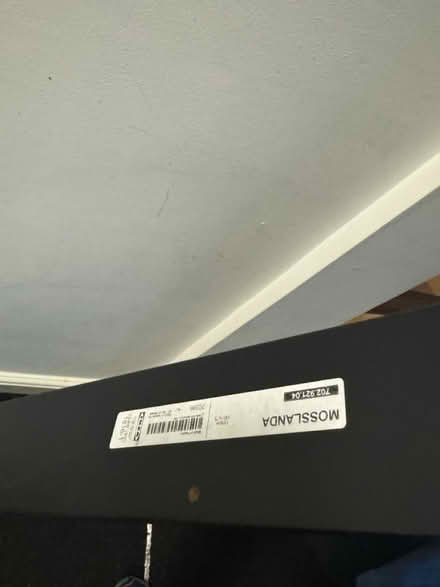 Photo of free Black Ikea wooden floating shelf (Widnes) #3