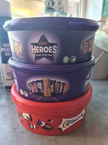 Photo of free Plastic sweet tubs (Baxenden BB5) #1