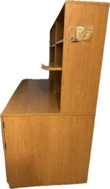 Photo of free Wood desk with detachable hutch #OFFER #2