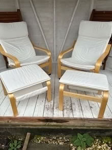 Photo of free 2x Habitat Bentwood High Chair and Footstool (Southport PR9) #1