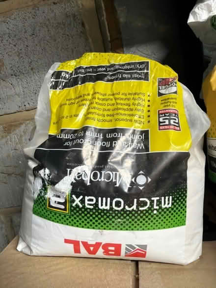 Photo of free 2 opened & half used bags of Microban wall & floor grout (Welling DA16) #1