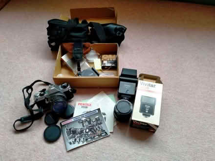 Photo of free Pentax MG camera and various camera accessories (Woodthorpe YO24) #1
