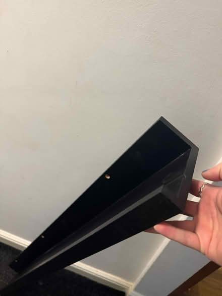 Photo of free Black Ikea wooden floating shelf (Widnes) #1