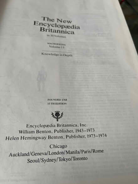 Photo of free Encyclopedia Britannica (Mississauga. Mavis and Rathbur) #1