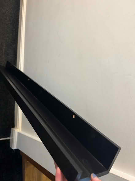 Photo of free Black Ikea wooden floating shelf (Widnes) #4