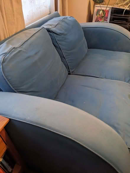 Photo of free Compact sofa bed with fire safety labels (Merton SW19) #3