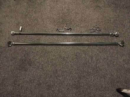 Photo of free 2 metal curtain poles (Childwall L25) #1