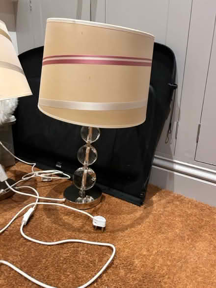 Photo of free 2 lamps + shades, no plugs (OX2 Norham Manor) #2