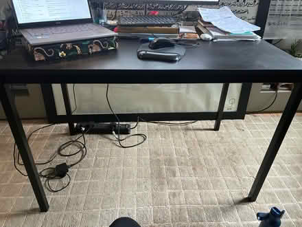 Photo of free Black Ikea desk (Homerton E5) #1