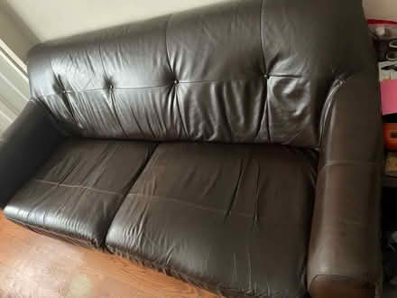 Photo of free 3 seater leather sofa (DFS) (Carshalton, SM5) #1