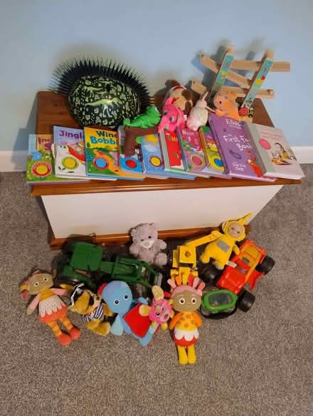 Photo of free Collection of toys, books and teddies, bike helmet (unused) (Kinson Village Green Stocks BH10) #2