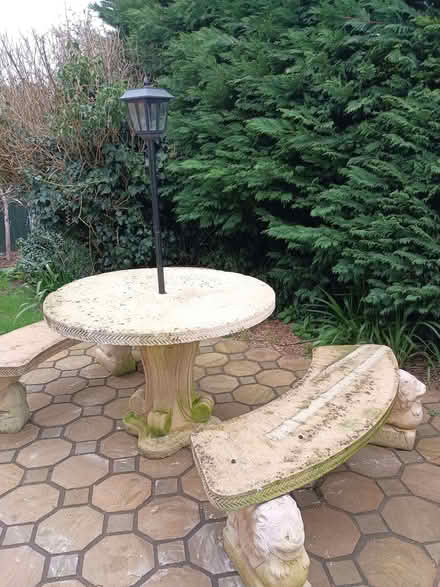 Photo of free Heavy concrete table and benches (Billing Road East area) #2