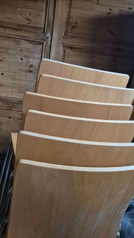 Photo of free Wooden stacking chairs (Condicote GL54) #3