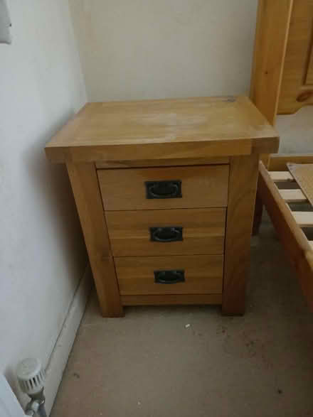 Photo of free 2 solid wood bed side tables (Marldon TQ3) #1