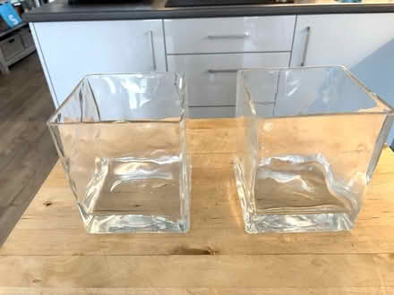 Photo of free Two Square IKEA Glass Vases (Chichester PO19) #1