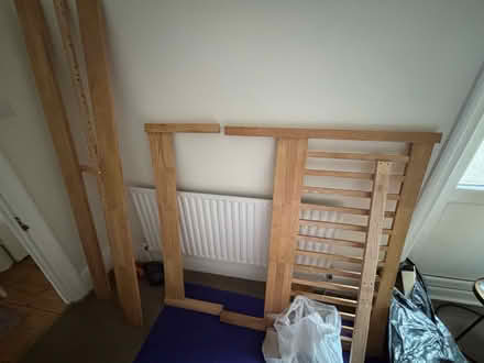 Photo of free Small double pine bed frame (Warlingham CR6) #2