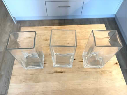 Photo of free Three Rectangular Ikea Glass Vases (Chichester PO19) #2