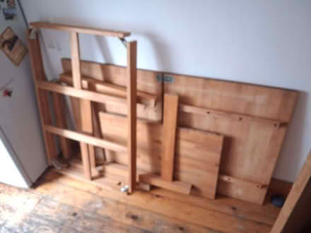 Photo of free Large solid wood table with extender (Bingfield Park N1) #4