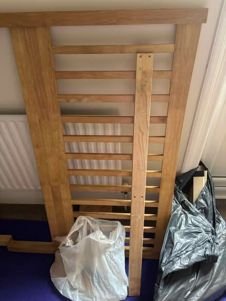 Photo of free Small double pine bed frame (Warlingham CR6) #1