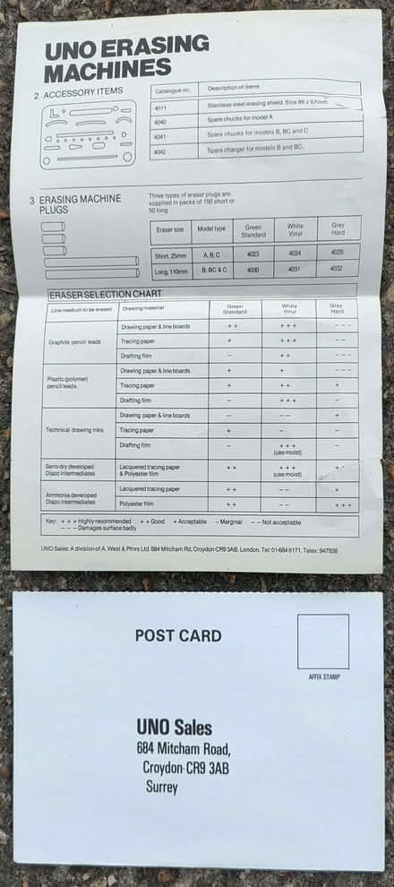 Photo of free Uno electric eraser Model BC (Adversane RH14) #2