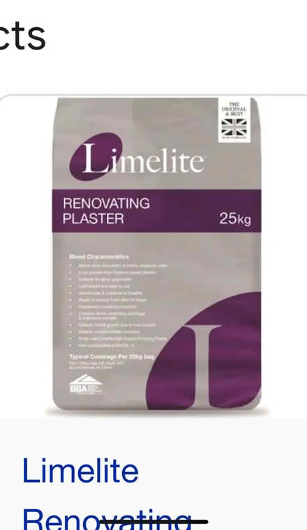 Photo of free Renovating Plaster lime (Croham CR2) #1